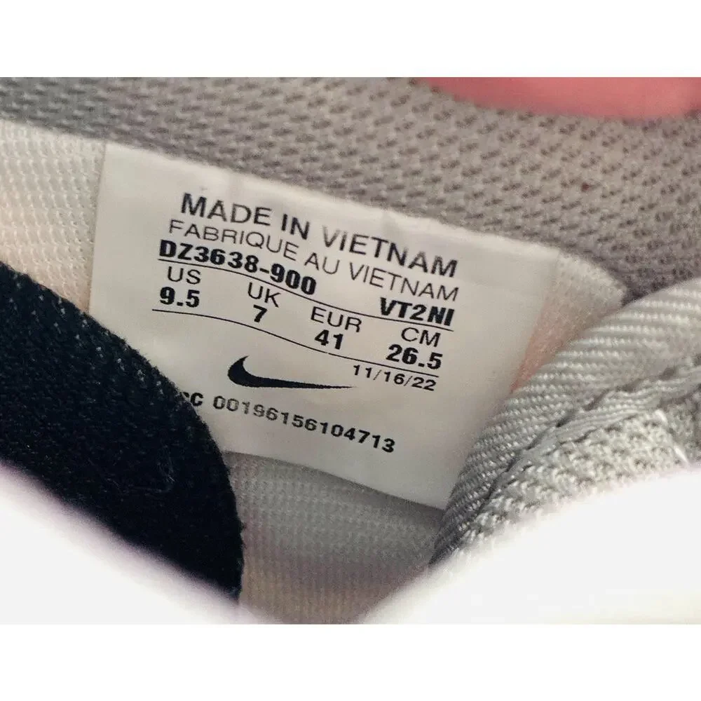 Wmns Nike Air Force 1 Blue Gray Sz 9.5 Canvas Toe Box Platform Lt Blue Swoosh